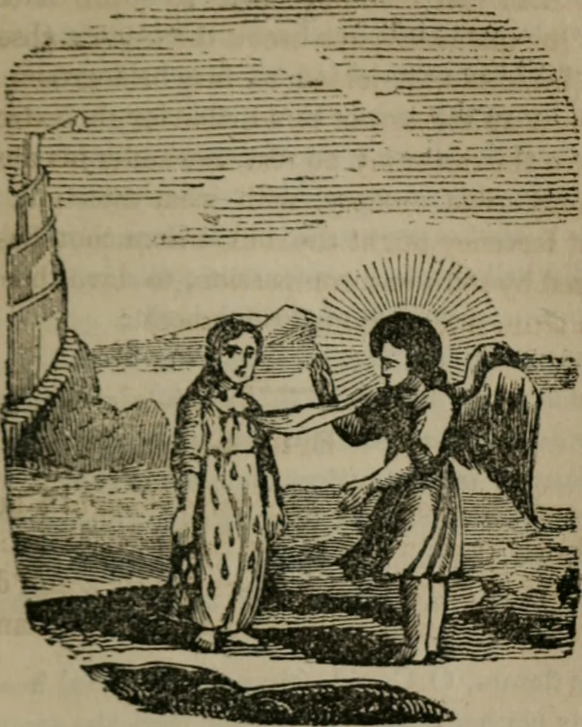 An illustration from Emblems divine and moral, 1851, leaf 276
