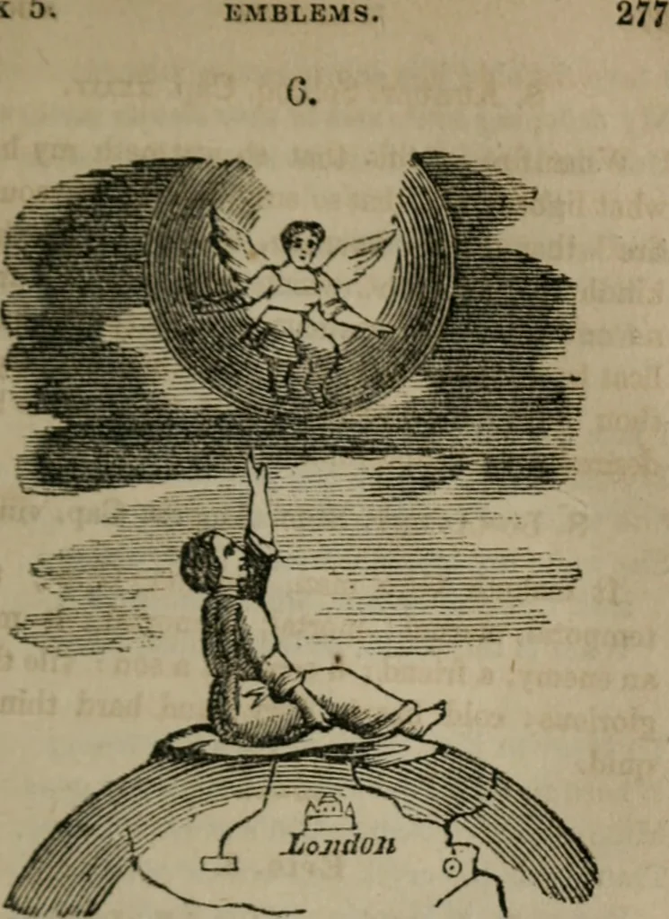 An illustration from Emblems divine and moral, 1851, leaf 280
