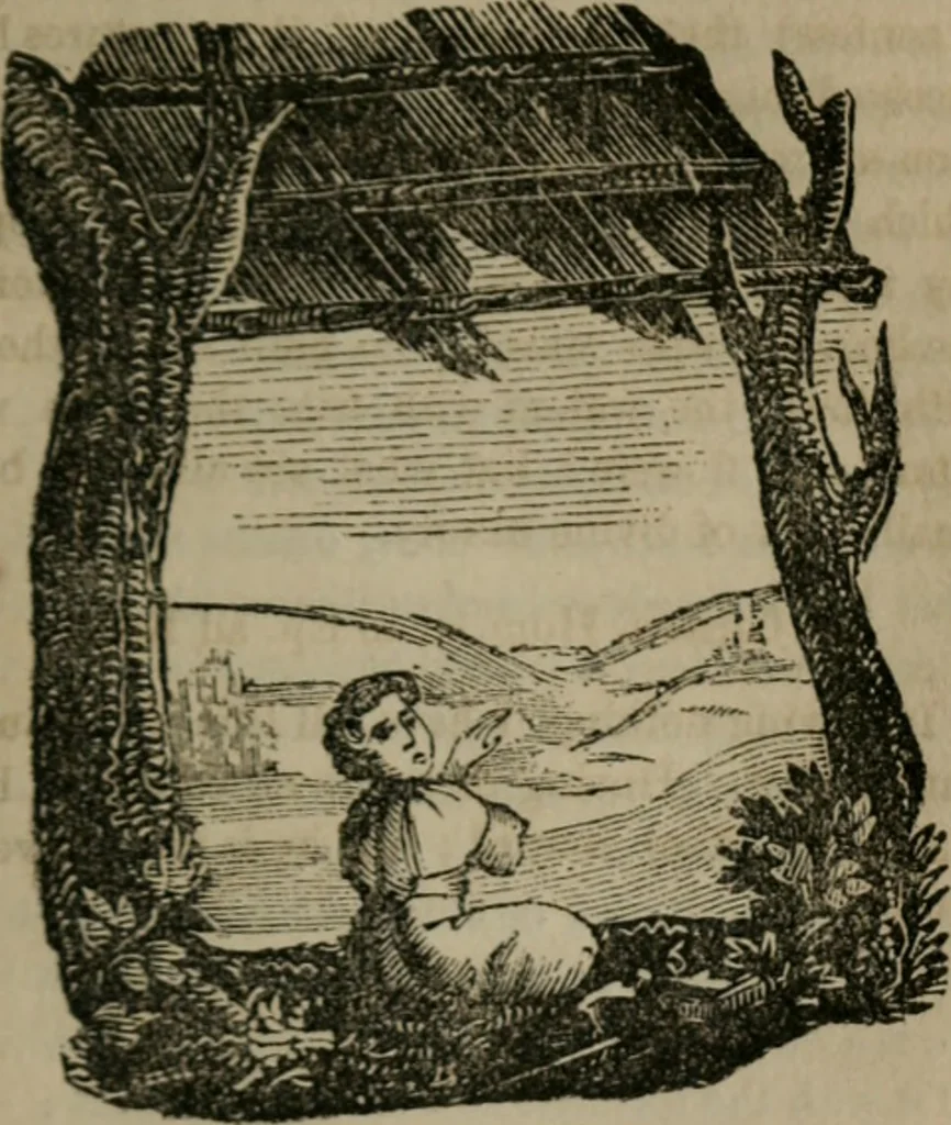 An illustration from Emblems divine and moral, 1851, leaf 284