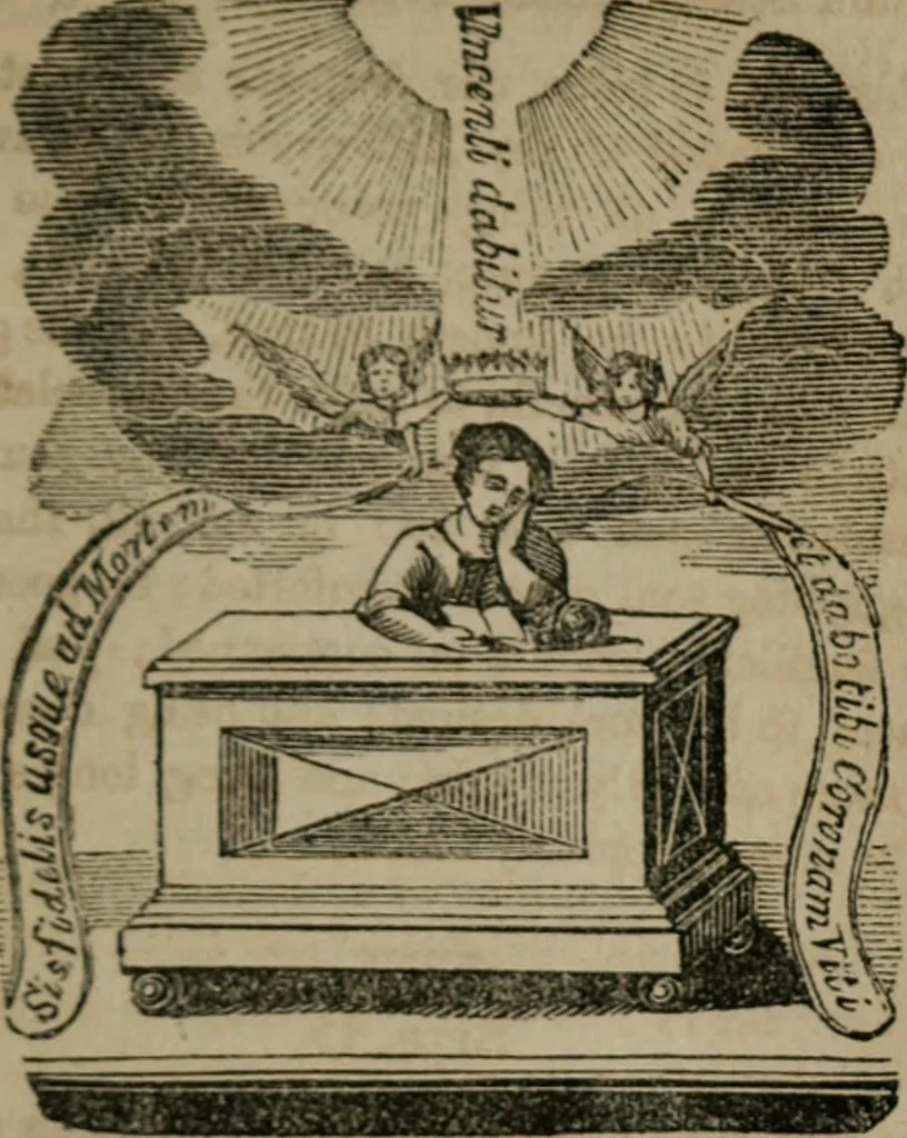 An illustration from Emblems divine and moral, 1851, leaf 320