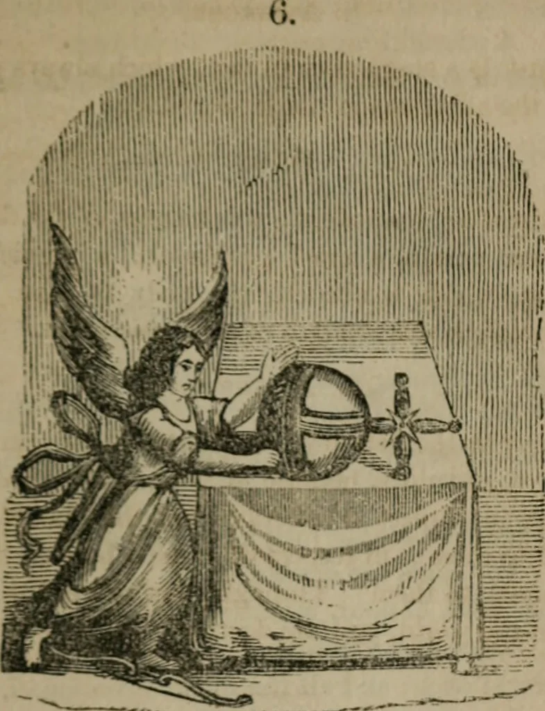 An illustration from Emblems divine and moral, 1851, leaf 36
