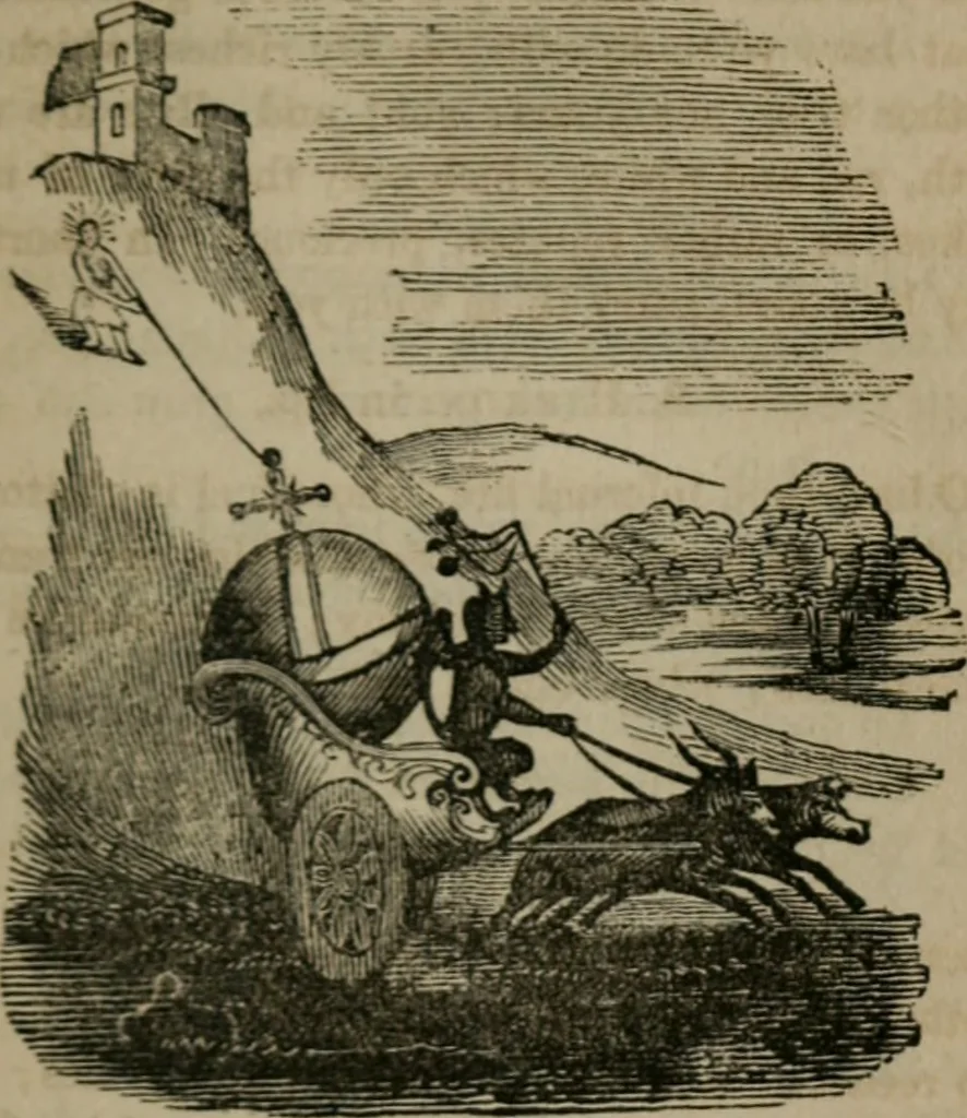 An illustration from Emblems divine and moral, 1851, leaf 56