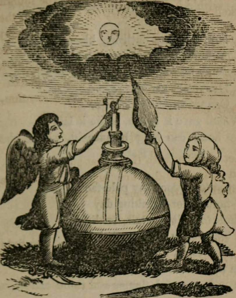 An illustration from Emblems divine and moral, 1851, leaf 76