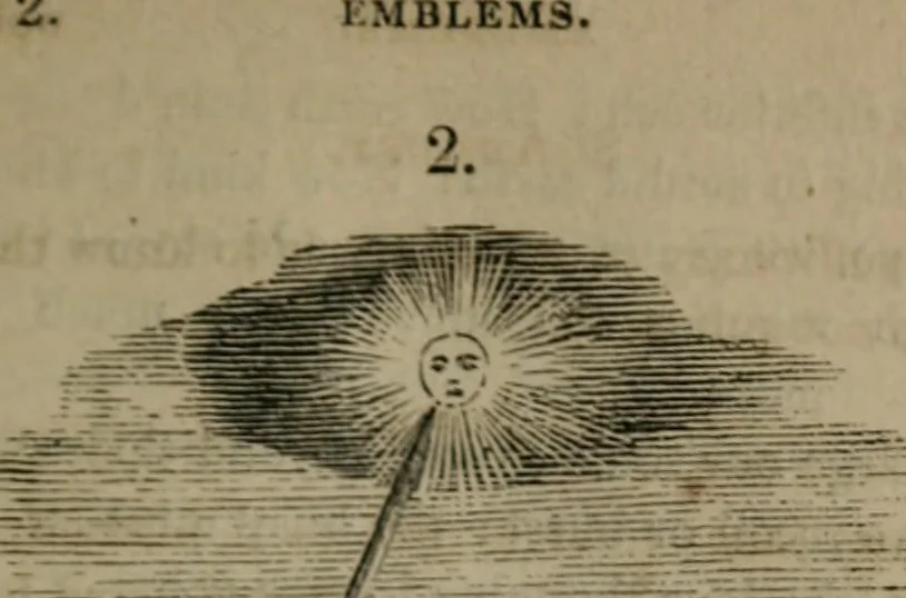 An illustration from Emblems divine and moral, 1851, leaf 80