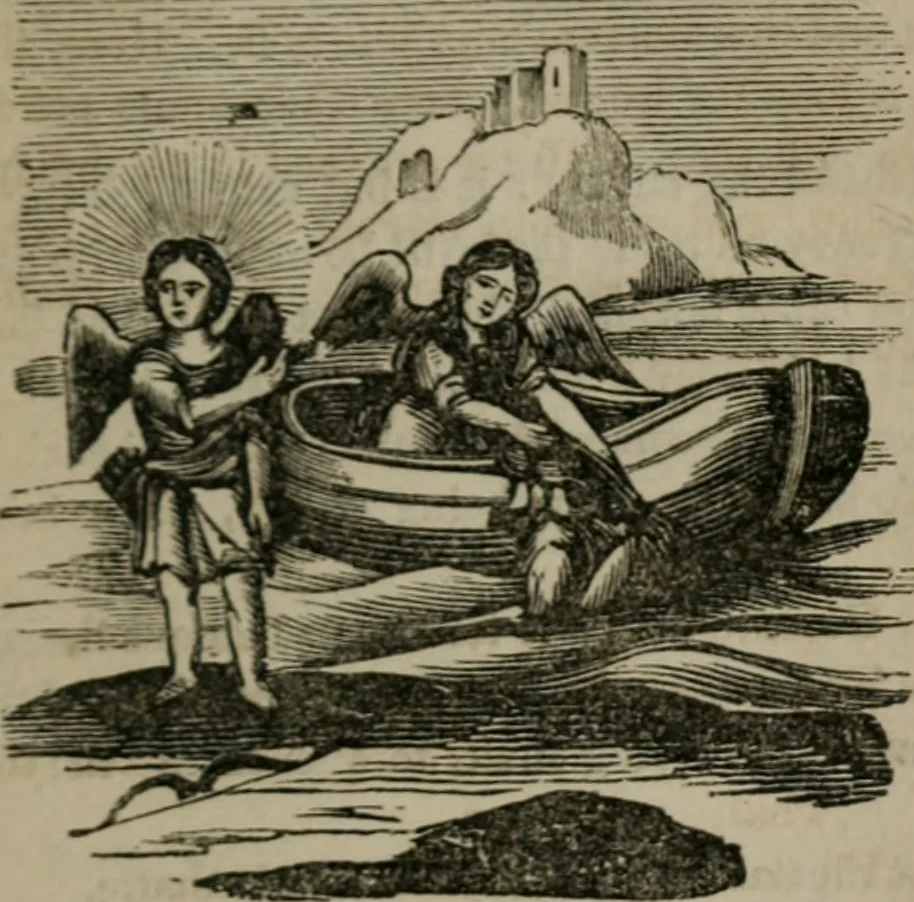 An illustration from Emblems divine and moral, 1851, leaf 84