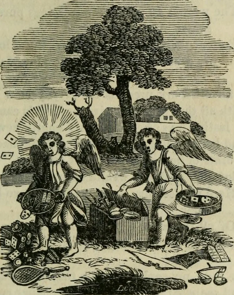 An illustration from Emblems, divine and moral, 1812, leaf 107