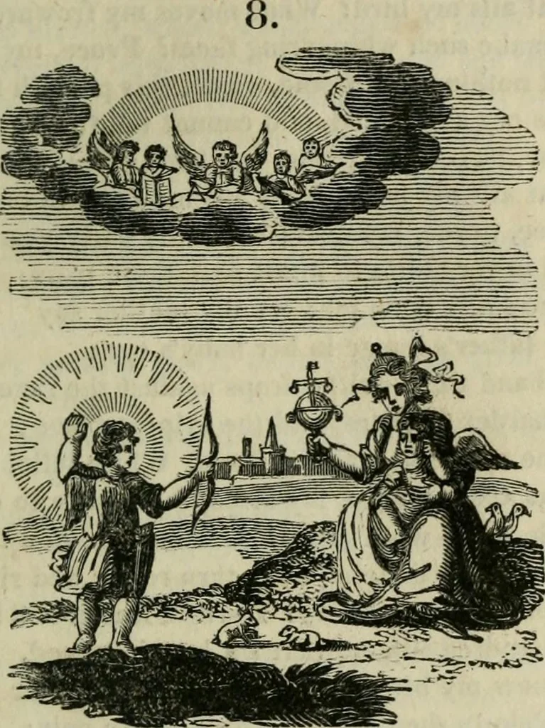 An illustration from Emblems, divine and moral, 1812, leaf 111
