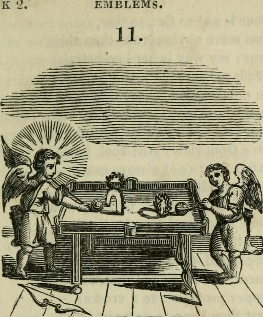 An illustration from Emblems, divine and moral, 1812, leaf 123