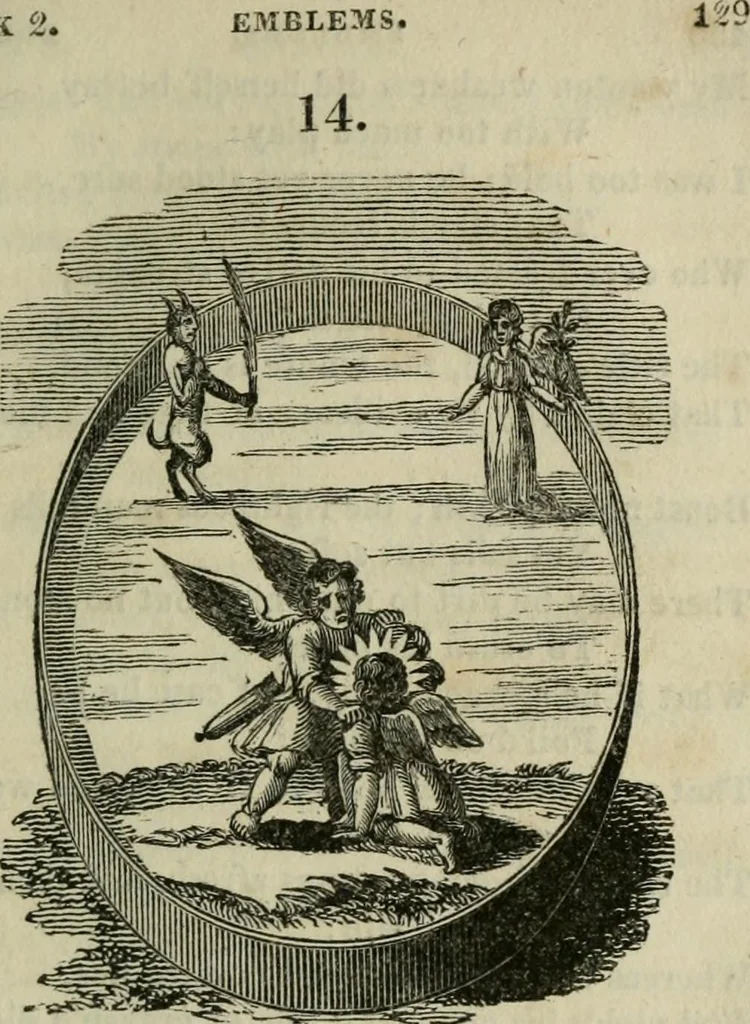 An illustration from Emblems, divine and moral, 1812, leaf 135