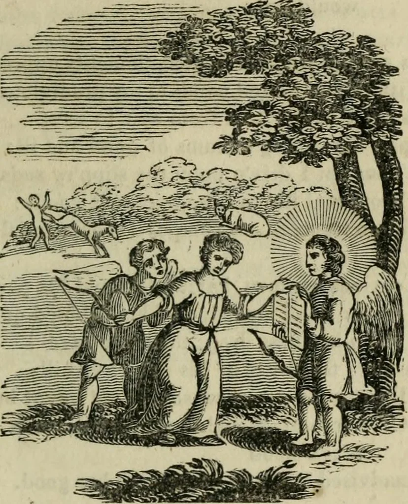 An illustration from Emblems, divine and moral, 1812, leaf 207