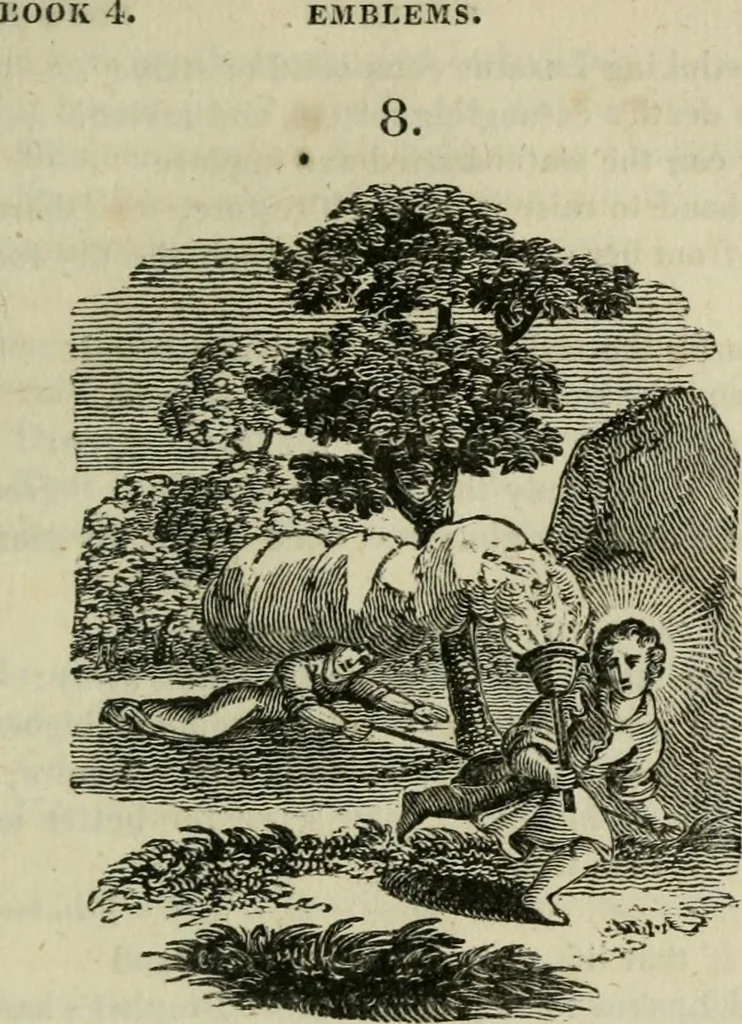 An illustration from Emblems, divine and moral, 1812, leaf 235