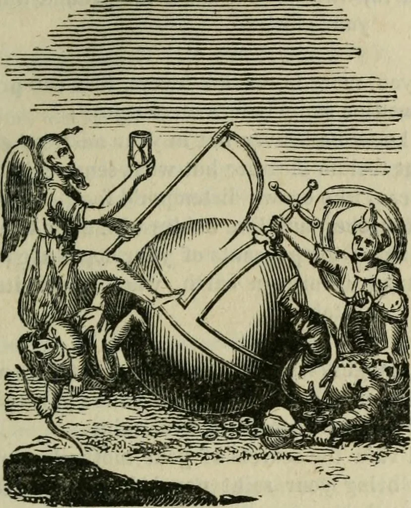 An illustration from Emblems, divine and moral, 1812, leaf 55