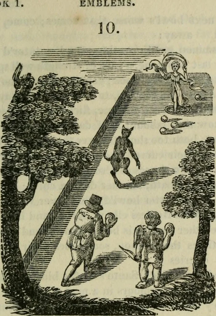 An illustration from Emblems, divine and moral, 1812, leaf 59