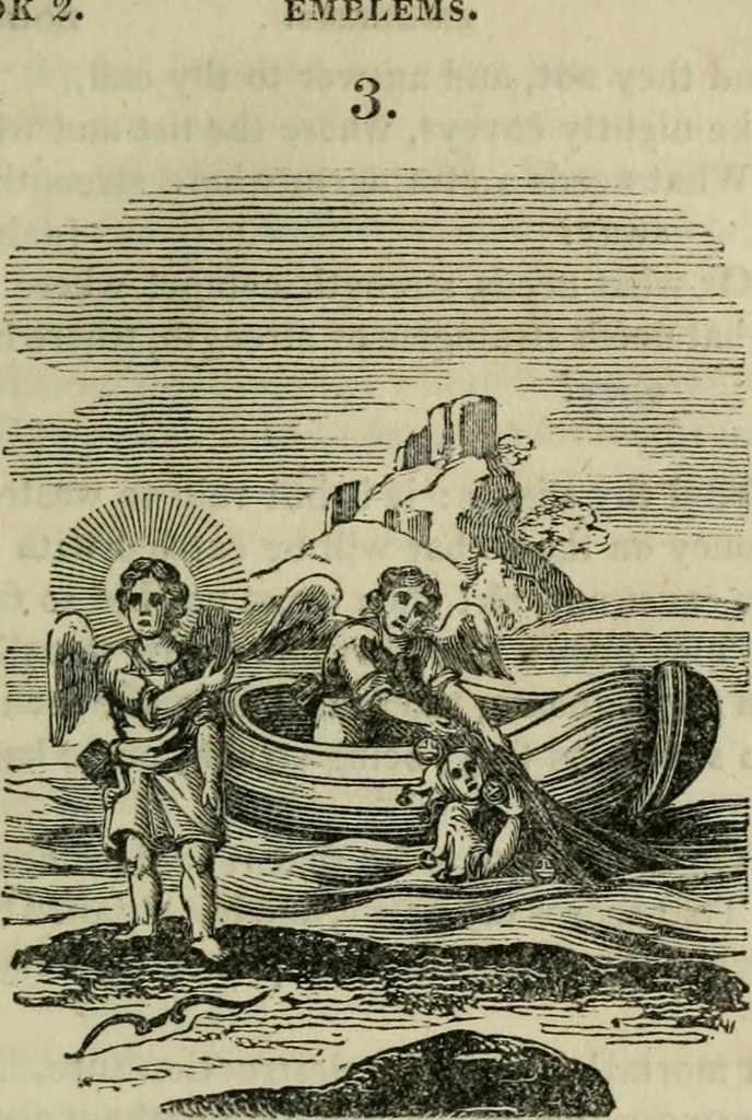 An illustration from Emblems, divine and moral, 1812, leaf 91