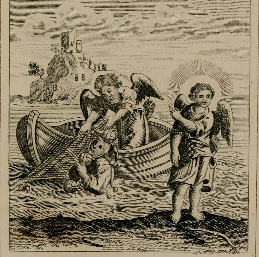 An illustration from Emblems divine and moral, 1839, leaf 110