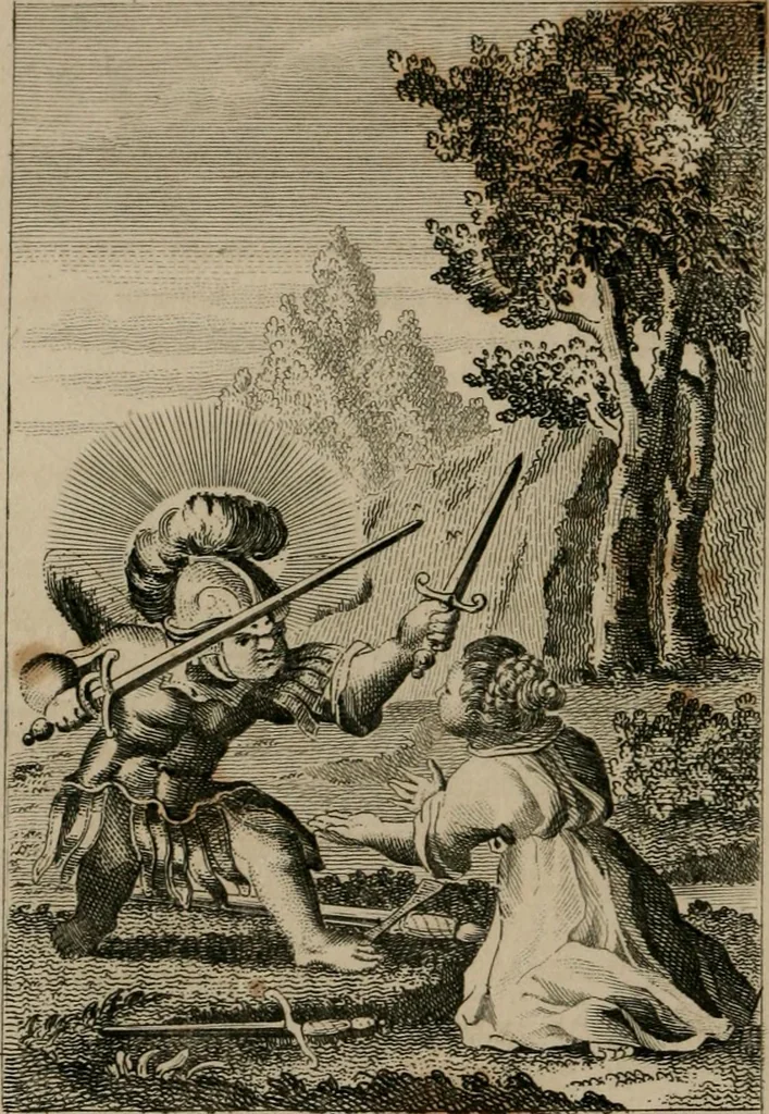 An illustration from Emblems divine and moral, 1839, leaf 205