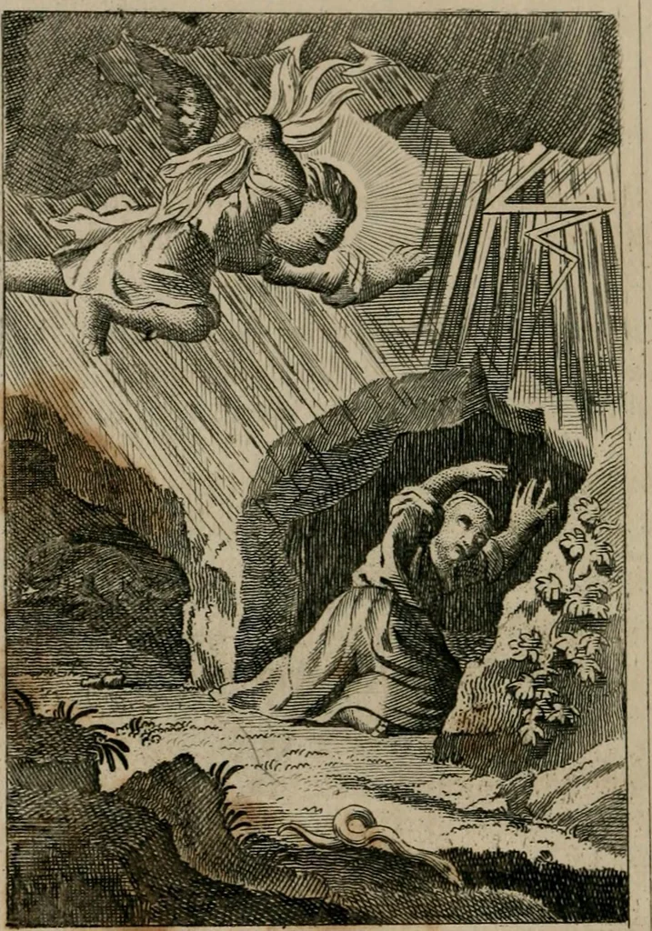 An illustration from Emblems divine and moral, 1839, leaf 235