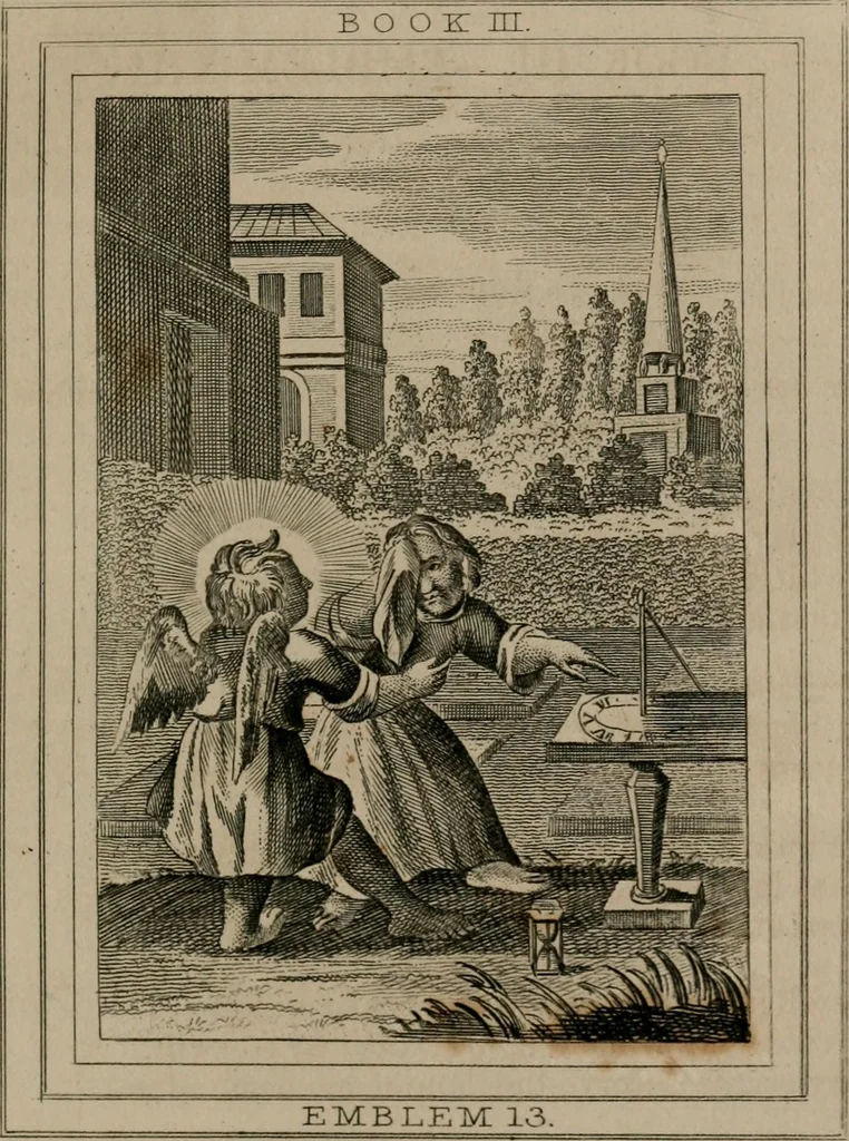 An illustration from Emblems divine and moral, 1839, leaf 240