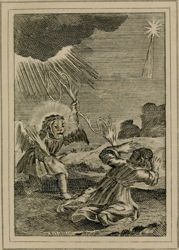 An illustration from Emblems divine and moral, 1839, leaf 270