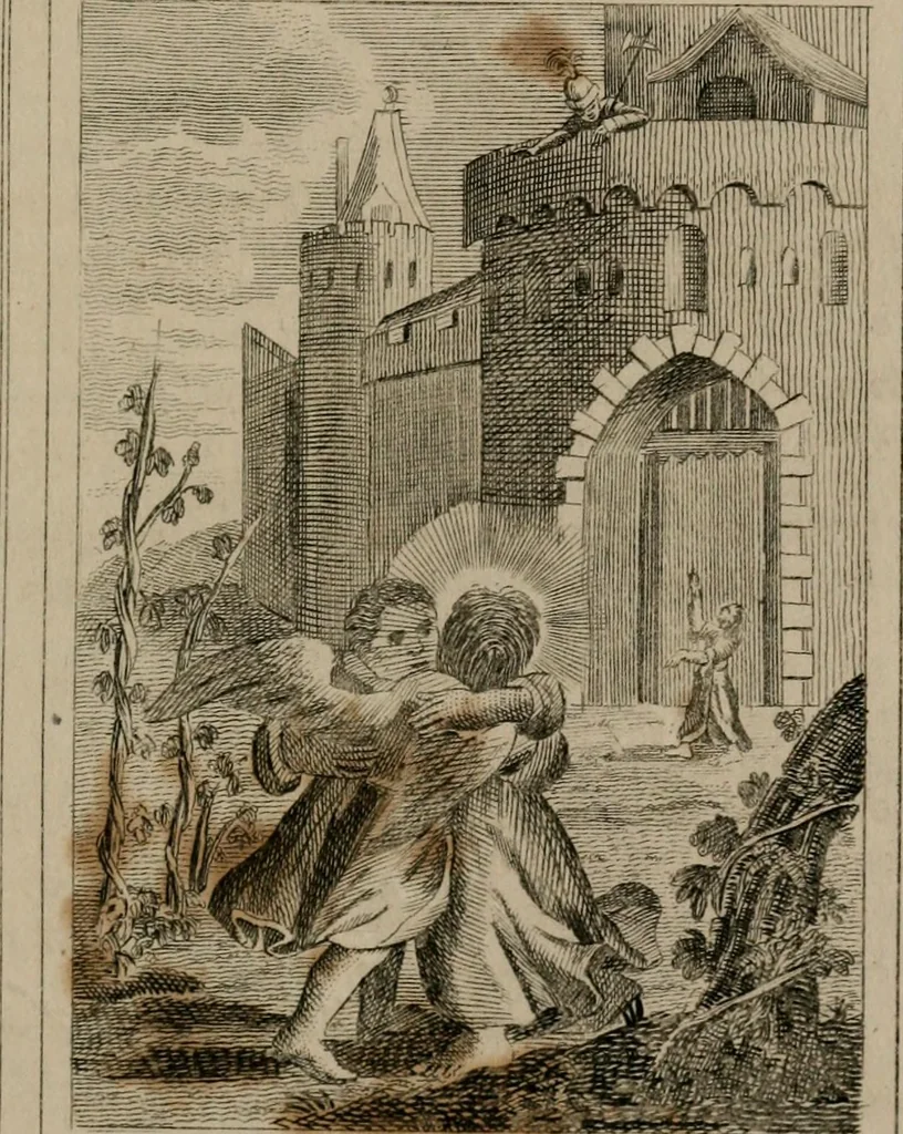 An illustration from Emblems divine and moral, 1839, leaf 310