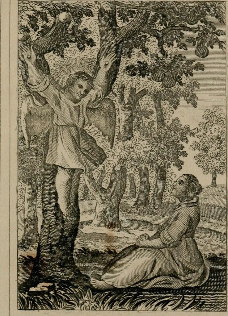 An illustration from Emblems divine and moral, 1839, leaf 320