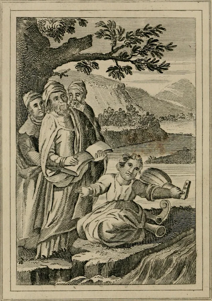 An illustration from Emblems divine and moral, 1839, leaf 325