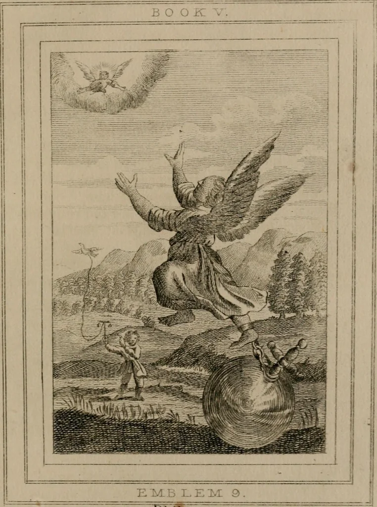 An illustration from Emblems divine and moral, 1839, leaf 370