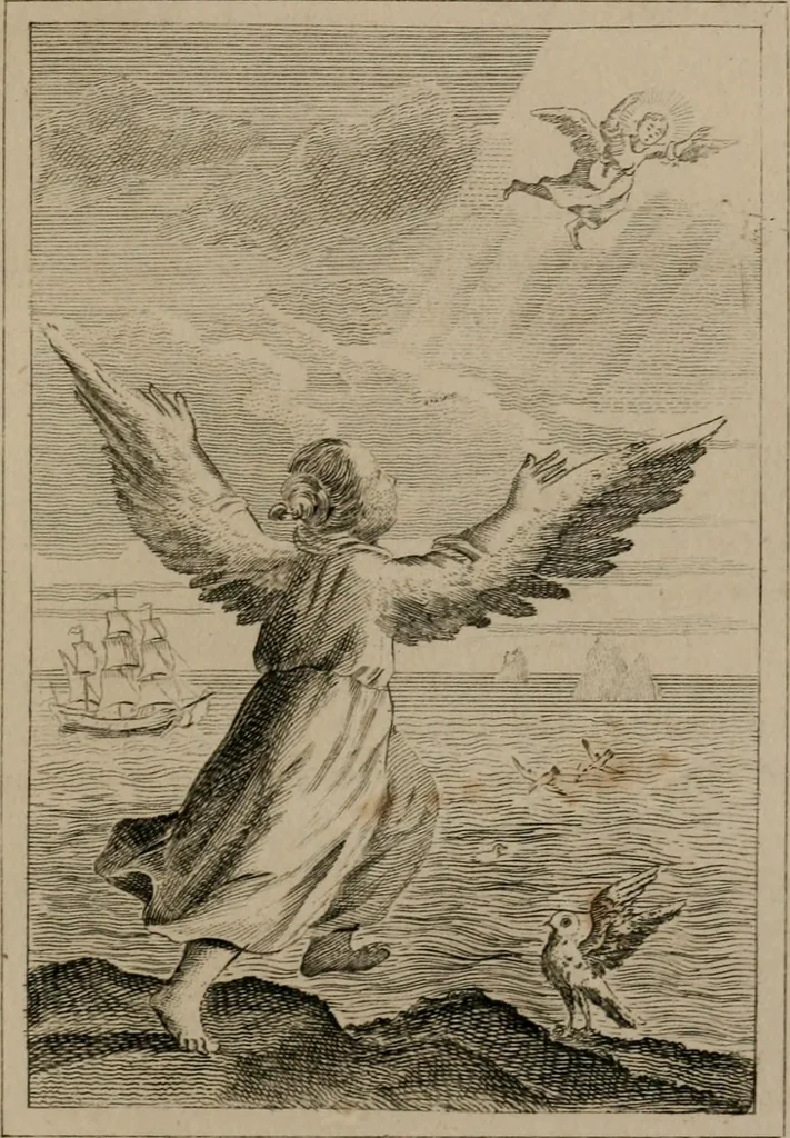 An illustration from Emblems divine and moral, 1839, leaf 390