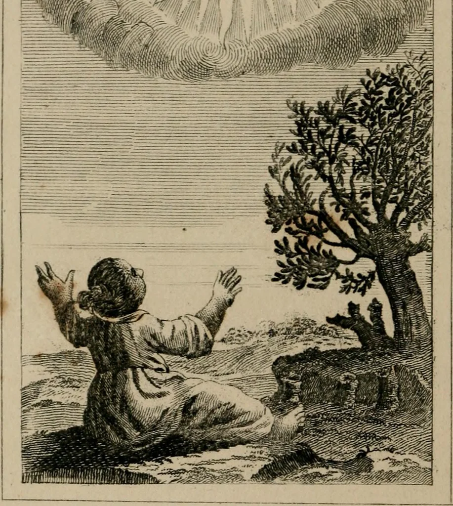 An illustration from Emblems divine and moral, 1839, leaf 395