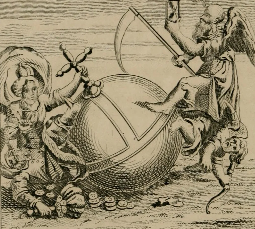 An illustration from Emblems divine and moral, 1839, leaf 65