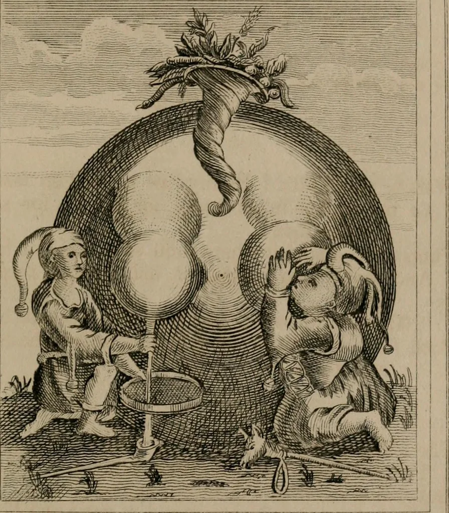 An illustration from Emblems divine and moral, 1839, leaf 80