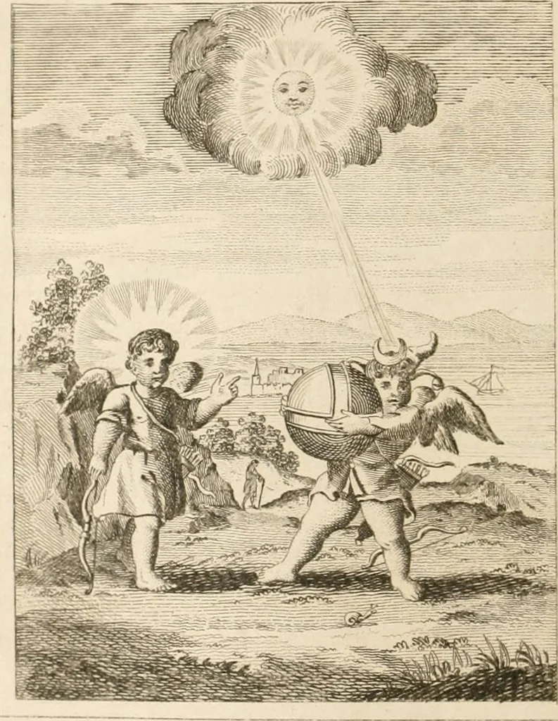 An illustration from Emblems, divine and moral. New ed., carefully rev. and corr., with recommendatory prefaces by Augustus Toplady, and John Ryland, 1839, leaf 103