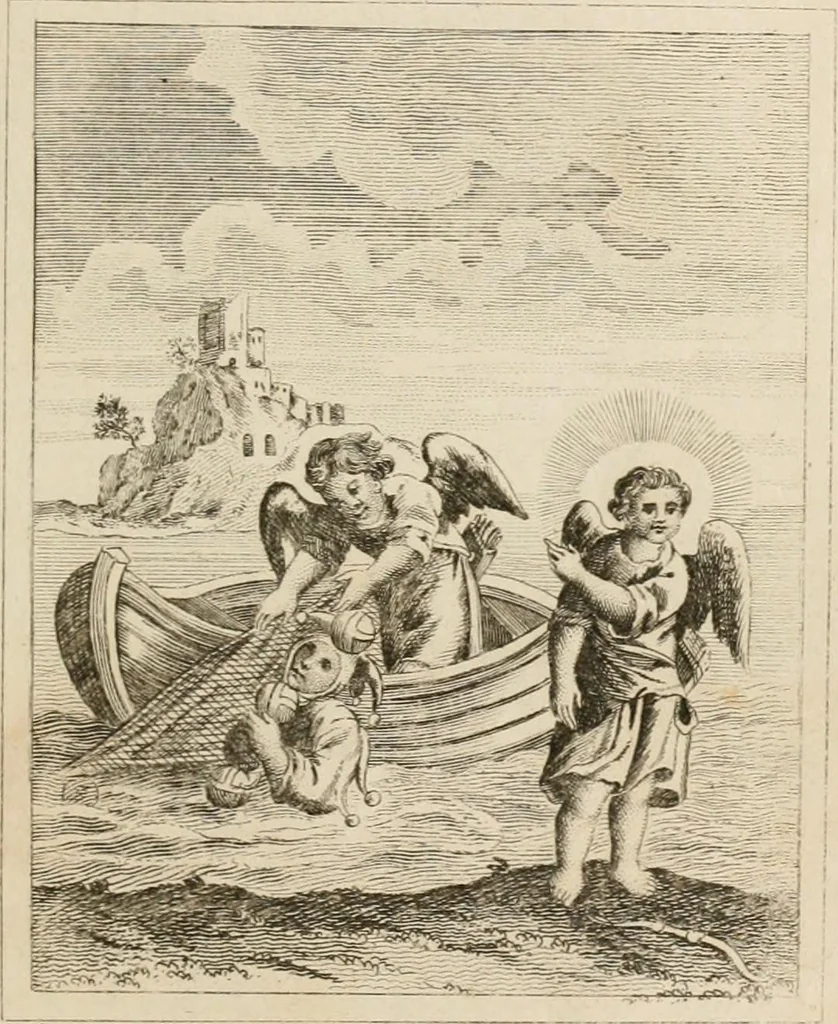 An illustration from Emblems, divine and moral. New ed., carefully rev. and corr., with recommendatory prefaces by Augustus Toplady, and John Ryland, 1839, leaf 108