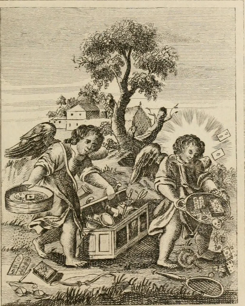 An illustration from Emblems, divine and moral. New ed., carefully rev. and corr., with recommendatory prefaces by Augustus Toplady, and John Ryland, 1839, leaf 128