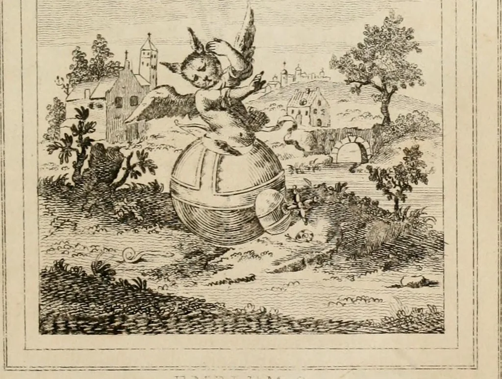 An illustration from Emblems, divine and moral. New ed., carefully rev. and corr., with recommendatory prefaces by Augustus Toplady, and John Ryland, 1839, leaf 138