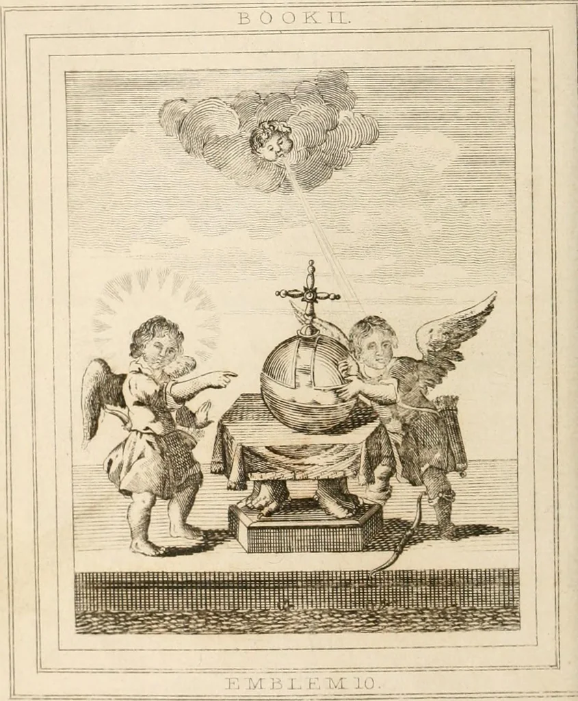 An illustration from Emblems, divine and moral. New ed., carefully rev. and corr., with recommendatory prefaces by Augustus Toplady, and John Ryland, 1839, leaf 143