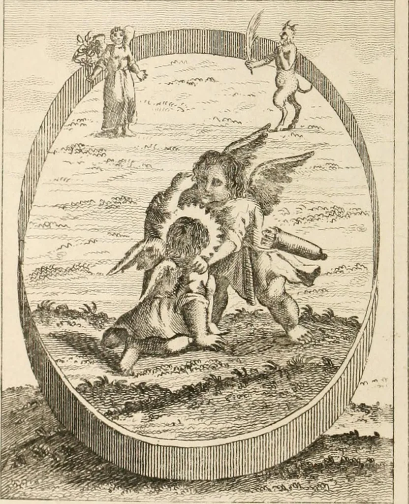 An illustration from Emblems, divine and moral. New ed., carefully rev. and corr., with recommendatory prefaces by Augustus Toplady, and John Ryland, 1839, leaf 163