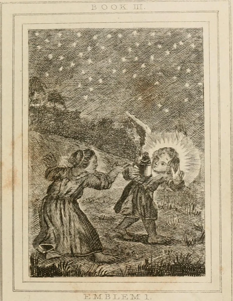 An illustration from Emblems, divine and moral. New ed., carefully rev. and corr., with recommendatory prefaces by Augustus Toplady, and John Ryland, 1839, leaf 178