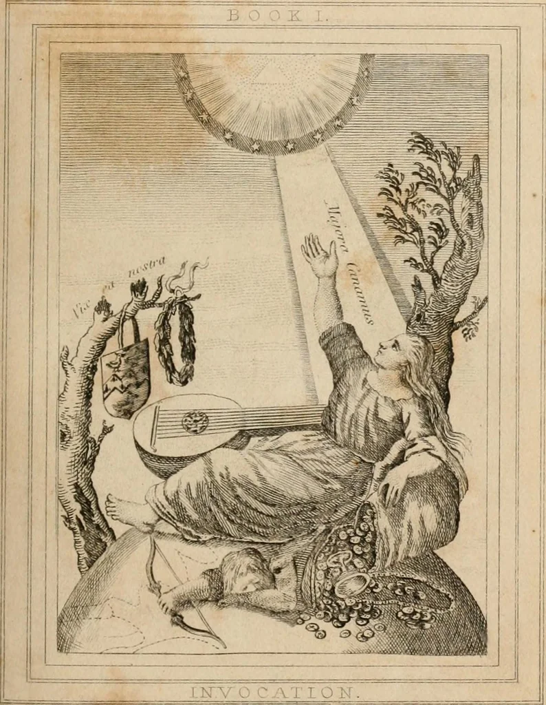 An illustration from Emblems, divine and moral. New ed., carefully rev. and corr., with recommendatory prefaces by Augustus Toplady, and John Ryland, 1839, leaf 18