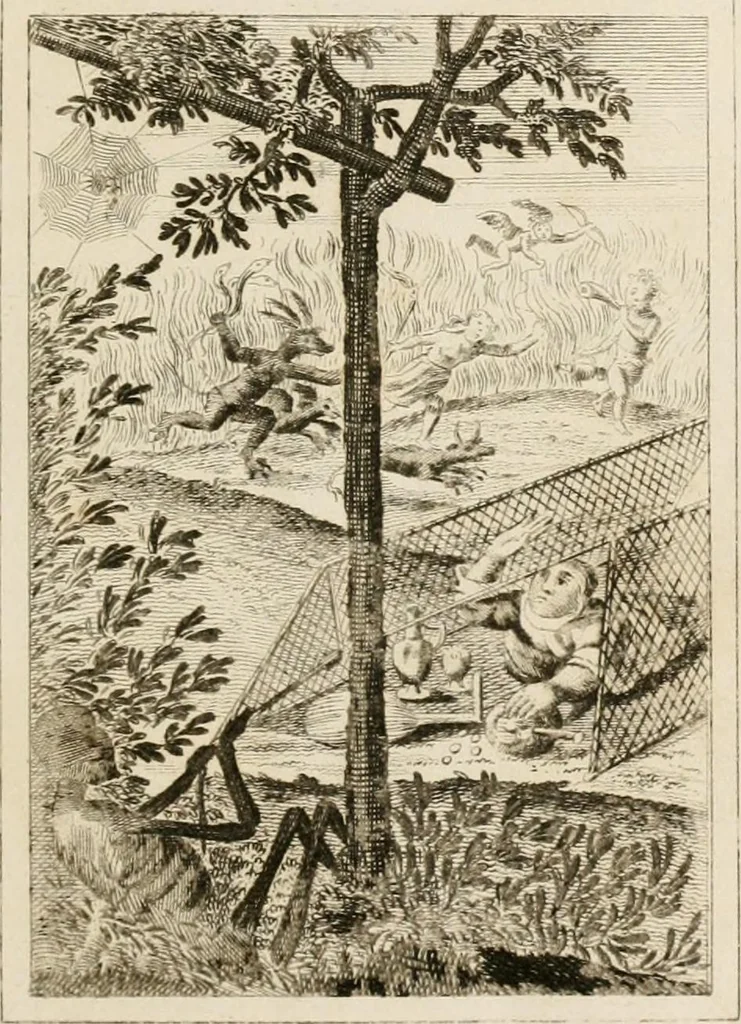 An illustration from Emblems, divine and moral. New ed., carefully rev. and corr., with recommendatory prefaces by Augustus Toplady, and John Ryland, 1839, leaf 222