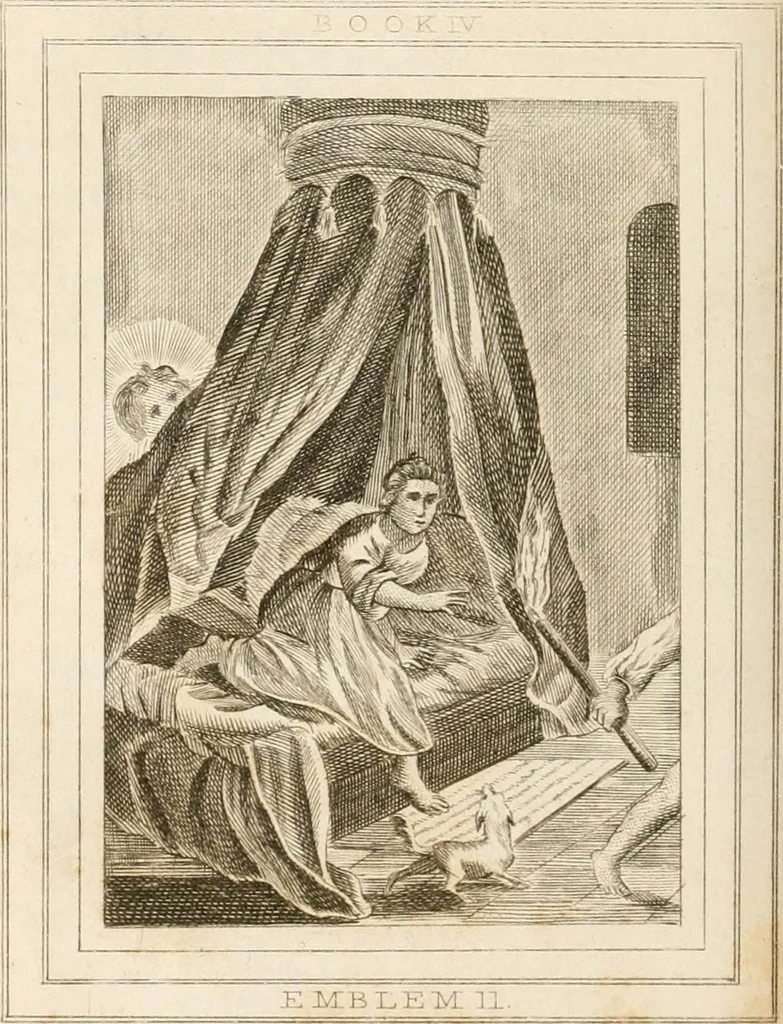 An illustration from Emblems, divine and moral. New ed., carefully rev. and corr., with recommendatory prefaces by Augustus Toplady, and John Ryland, 1839, leaf 307