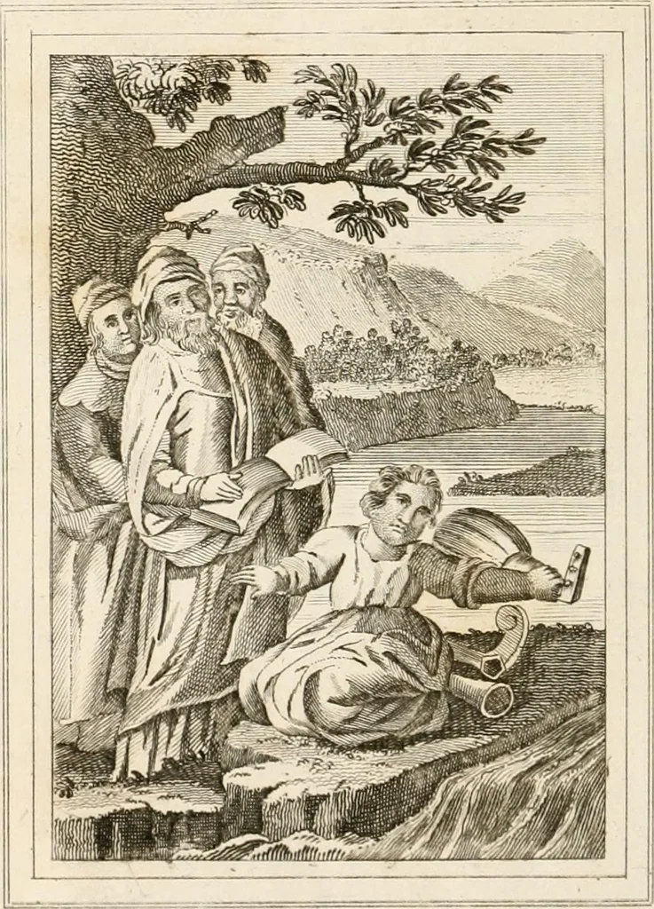An illustration from Emblems, divine and moral. New ed., carefully rev. and corr., with recommendatory prefaces by Augustus Toplady, and John Ryland, 1839, leaf 327