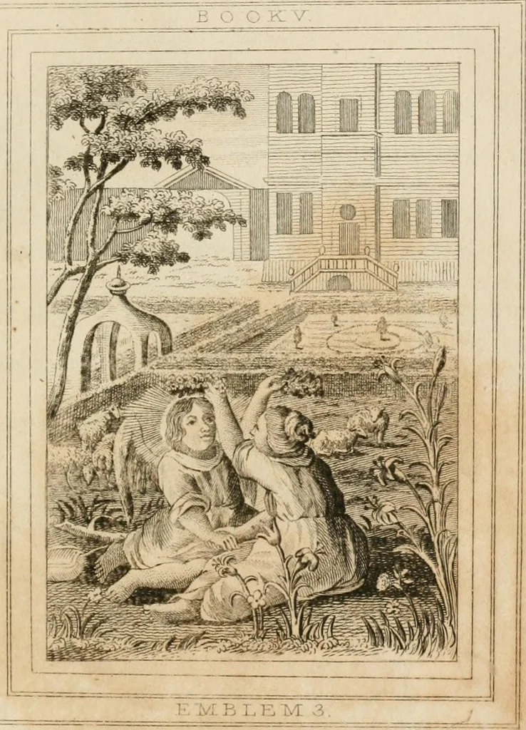 An illustration from Emblems, divine and moral. New ed., carefully rev. and corr., with recommendatory prefaces by Augustus Toplady, and John Ryland, 1839, leaf 342