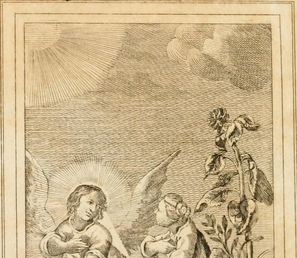 An illustration from Emblems, divine and moral. New ed., carefully rev. and corr., with recommendatory prefaces by Augustus Toplady, and John Ryland, 1839, leaf 347