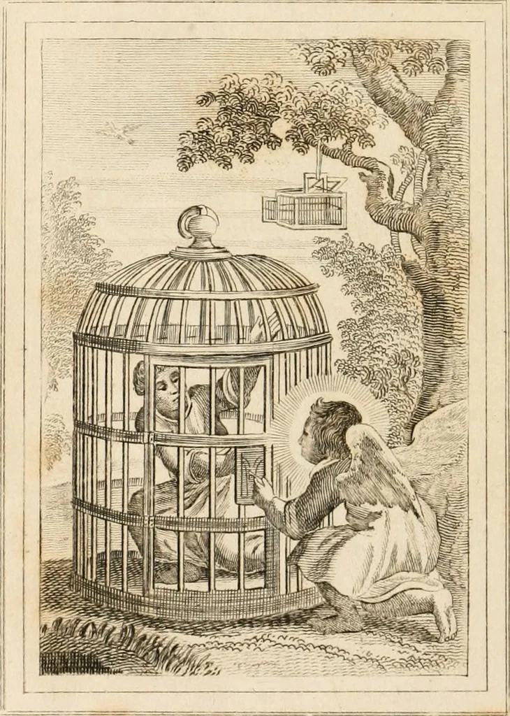An illustration from Emblems, divine and moral. New ed., carefully rev. and corr., with recommendatory prefaces by Augustus Toplady, and John Ryland, 1839, leaf 377