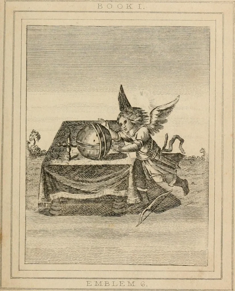 An illustration from Emblems, divine and moral. New ed., carefully rev. and corr., with recommendatory prefaces by Augustus Toplady, and John Ryland, 1839, leaf 48