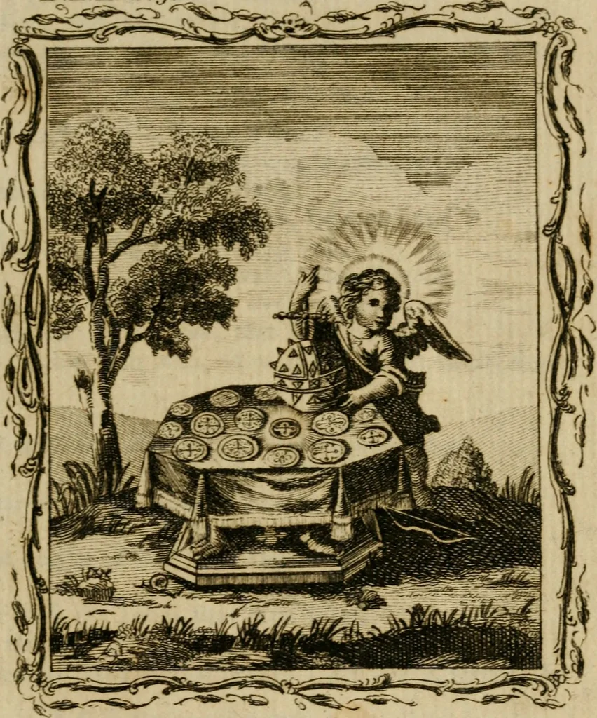 An illustration from Emblems divine and moral ; together with Hieroglyphics of the life of man, 1777, leaf 114
