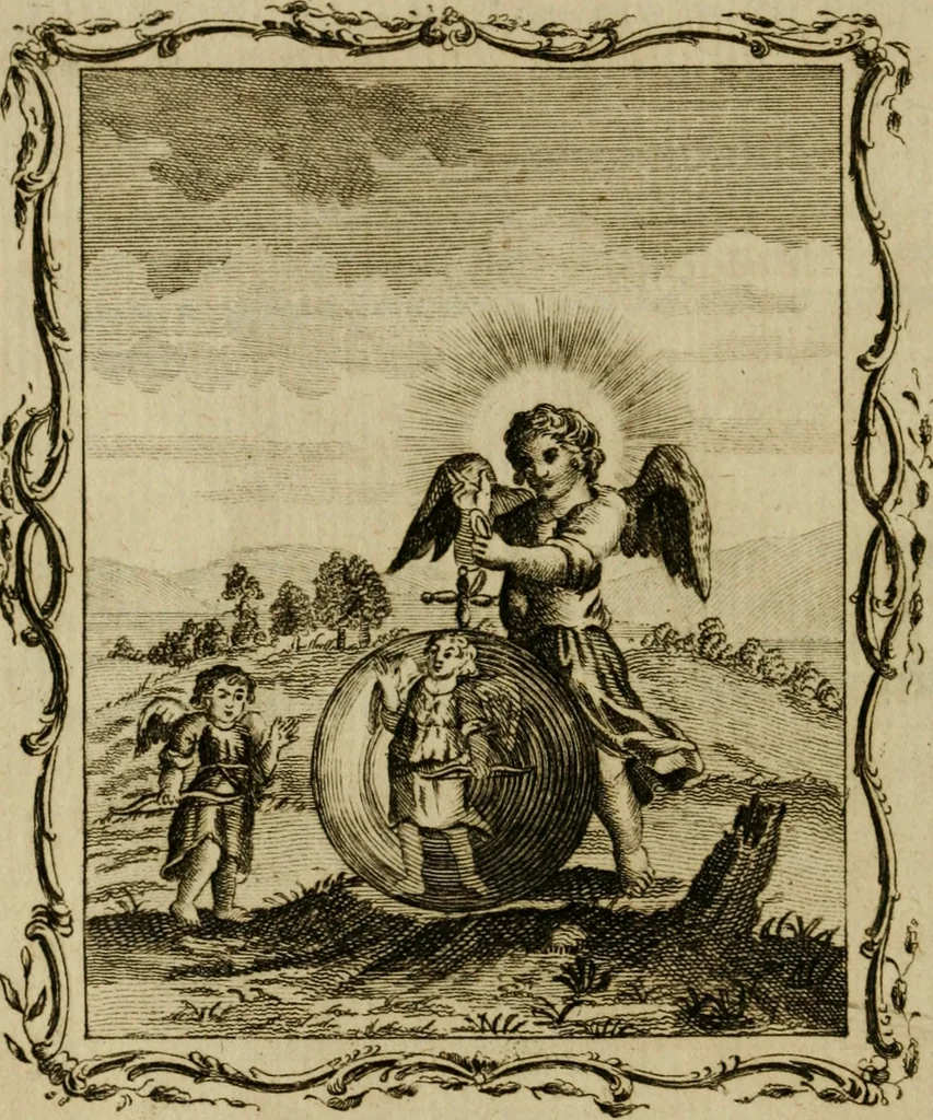 An illustration from Emblems divine and moral ; together with Hieroglyphics of the life of man, 1777, leaf 119