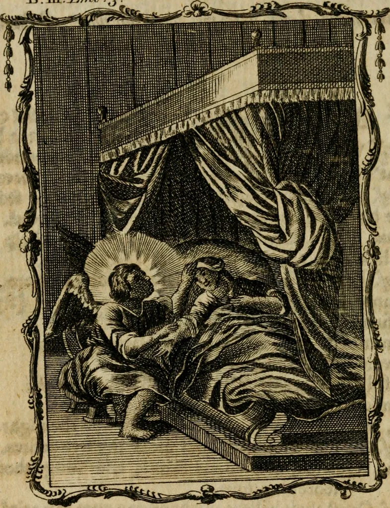 An illustration from Emblems divine and moral ; together with Hieroglyphics of the life of man, 1777, leaf 183