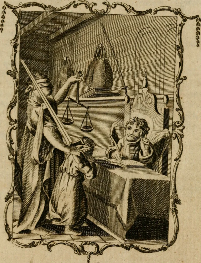 An illustration from Emblems divine and moral ; together with Hieroglyphics of the life of man, 1777, leaf 218